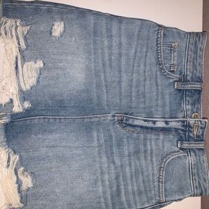 Hollister light blue Jean skirt